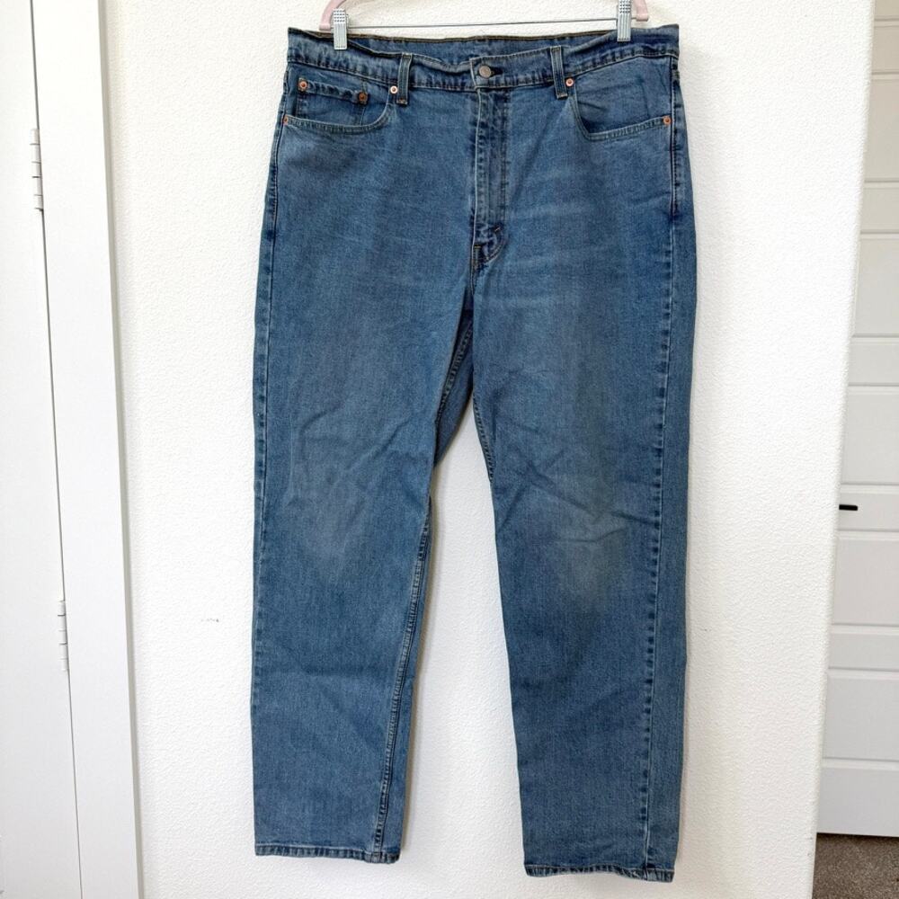 Levi’s‎ 550 Relaxed Fit Jeans Blue Denim Straight Leg High Rise Size 40x34 Mens